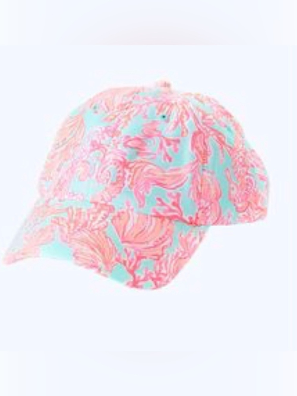 Lilly Pulitzer Run Around Hat Seasalt Blue Shell We Dance NWOT
